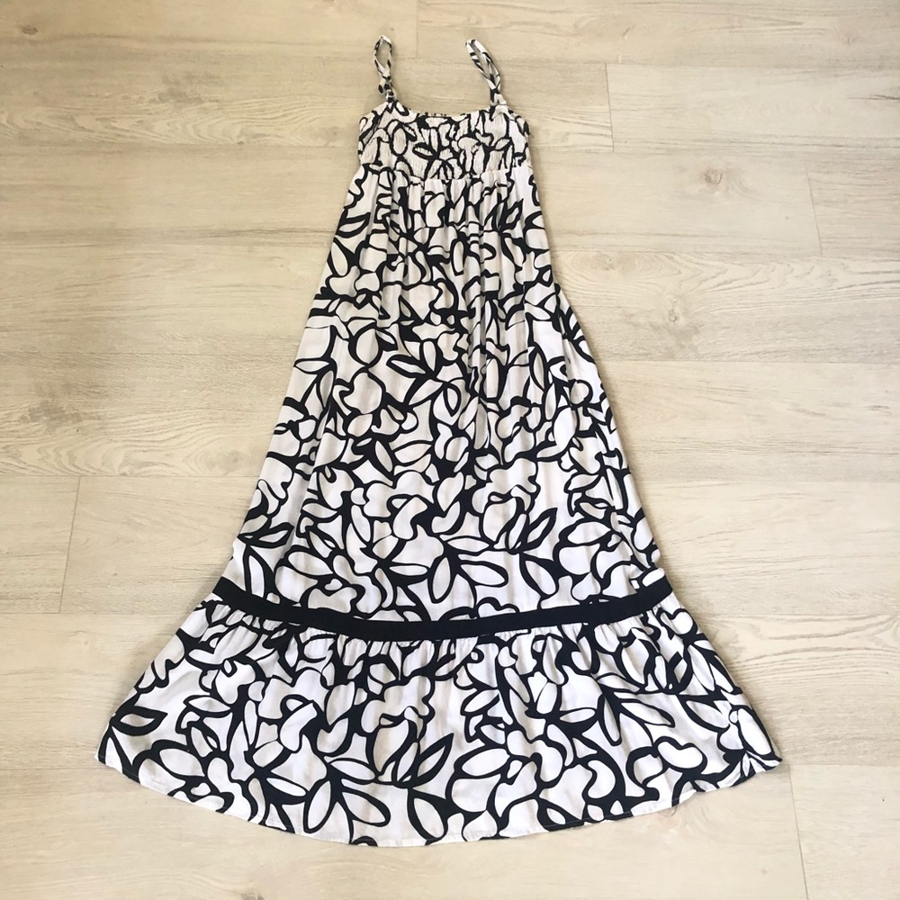 INC International Concepts Maxi Smocked Ruffle Dress - Picture 2 of 16